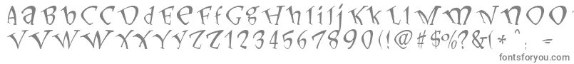 フォントLoneln – 白い背景に灰色の文字