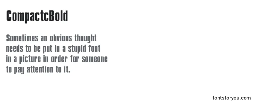 CompactcBold Font