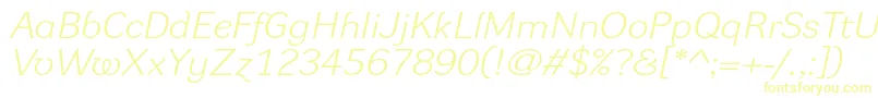 DynagrotesklxeItalic Font – Yellow Fonts