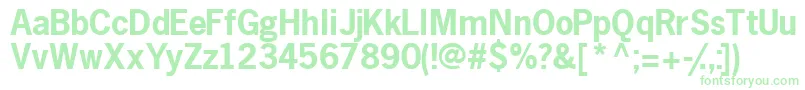 MacroblacksskBold-Schriftart – Grüne Schriften