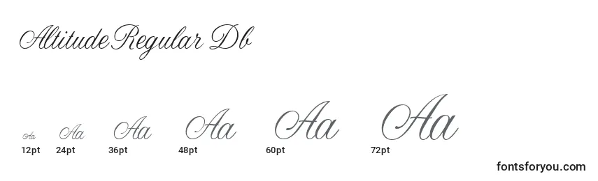 AltitudeRegularDb Font Sizes