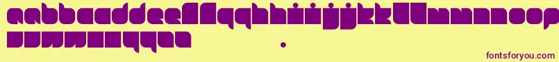 Pimp Font – Purple Fonts on Yellow Background