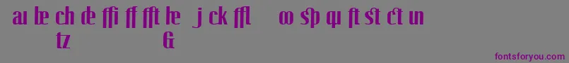 LinotypeoctaneBoldadd Font – Purple Fonts on Gray Background