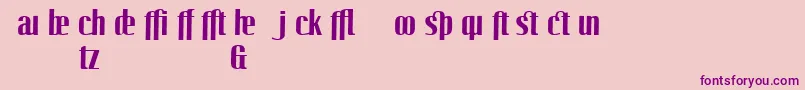 LinotypeoctaneBoldadd Font – Purple Fonts on Pink Background