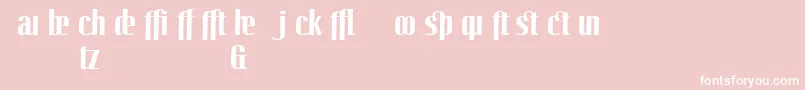 フォントLinotypeoctaneBoldadd – ピンクの背景に白い文字