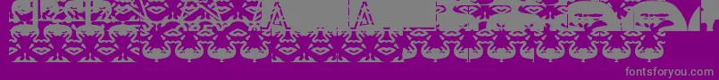 Obeywrappers Font – Gray Fonts on Purple Background