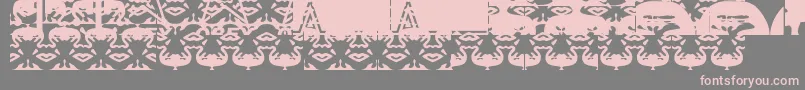 Obeywrappers Font – Pink Fonts on Gray Background