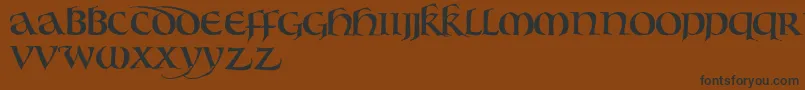 Bouwsunc Font – Black Fonts on Brown Background