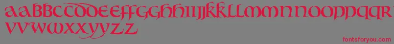Bouwsunc Font – Red Fonts on Gray Background