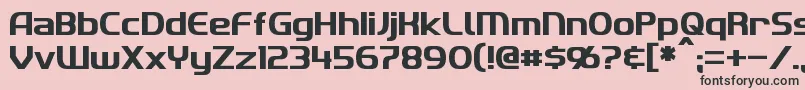 フォントImaki – ピンクの背景に黒い文字