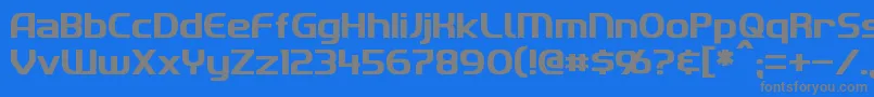 Imakiフォントについての詳細 フォントImaki – 青い背景に灰色の文字
