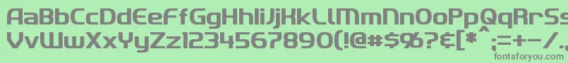 Imaki Font – Gray Fonts on Green Background