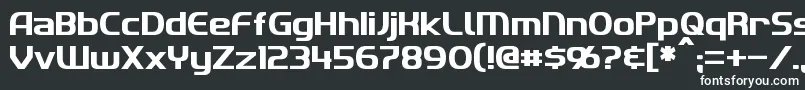 フォントImaki – 黒い背景に白い文字