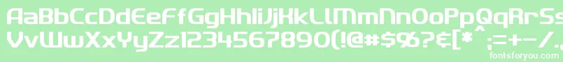 Imaki Font – White Fonts on Green Background