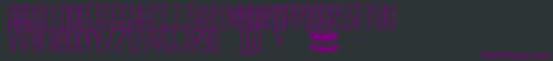 Breadcheese Font – Purple Fonts on Black Background