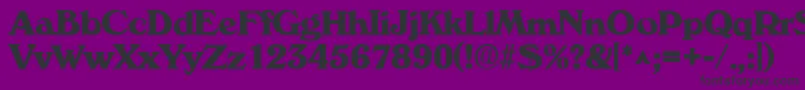 VeronaBold Font – Black Fonts on Purple Background