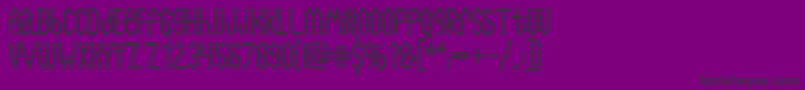 フォントLymphnodes – 紫の背景に黒い文字