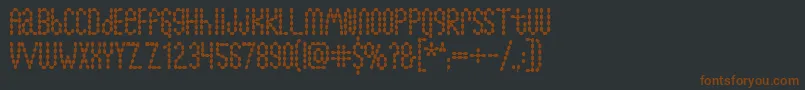 Lymphnodes-fontti – ruskeat fontit mustalla taustalla