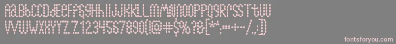 Lymphnodes Font – Pink Fonts on Gray Background