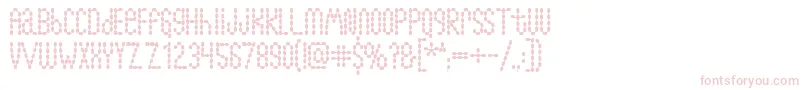 Lymphnodes Font – Pink Fonts on White Background
