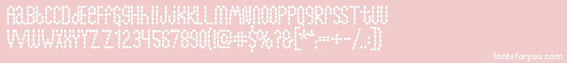 Lymphnodes Font – White Fonts on Pink Background