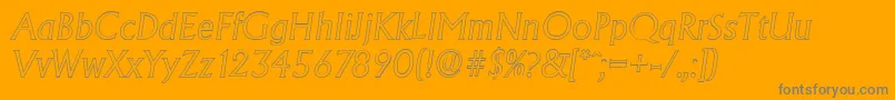 Más sobre la fuente AdelonoutlineLightItalic fuente AdelonoutlineLightItalic – Fuentes Grises Sobre Fondo Naranja