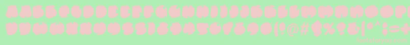 Elefontitisxtreme Font – Pink Fonts on Green Background