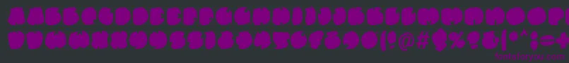 Elefontitisxtreme Font – Purple Fonts on Black Background