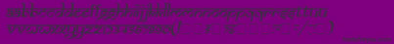 Шрифт Samaro – чёрные шрифты на фиолетовом фоне