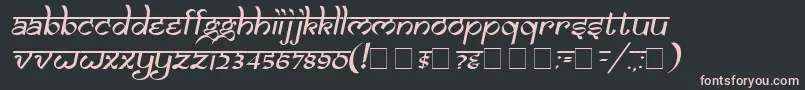 Samaro Font – Pink Fonts on Black Background