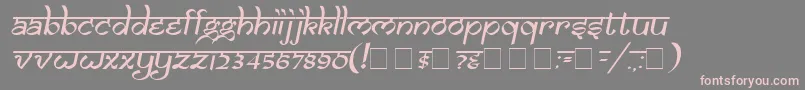 Samaro Font – Pink Fonts on Gray Background