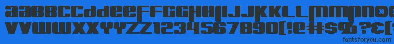 Шрифт Kreon – чёрные шрифты на синем фоне