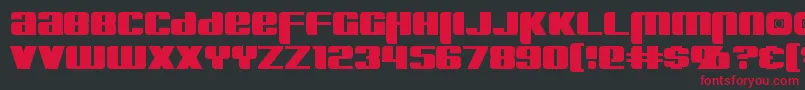 Kreon Font – Red Fonts on Black Background