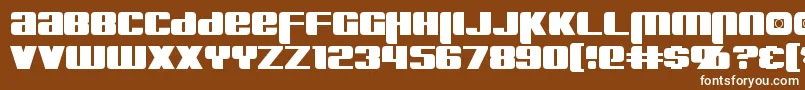 Шрифт Kreon – белые шрифты на коричневом фоне