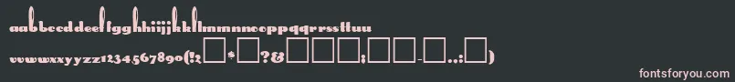 RabbitRegular Font – Pink Fonts on Black Background