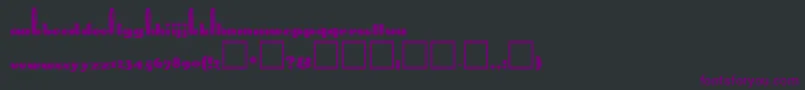 RabbitRegular Font – Purple Fonts on Black Background