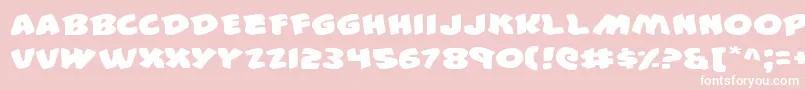 44v2e Font – White Fonts on Pink Background