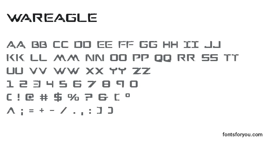 Czcionka Wareagle – alfabet, cyfry, specjalne znaki