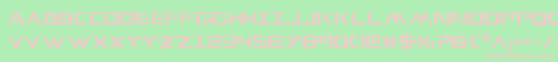 フォントWareagle – 緑の背景にピンクのフォント