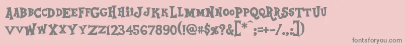 EquestriaBold Font – Gray Fonts on Pink Background
