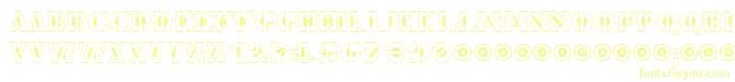 LePochoirCreux-Schriftart – Gelbe Schriften