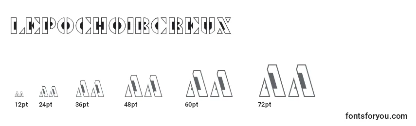 LePochoirCreux (90402) Font Sizes