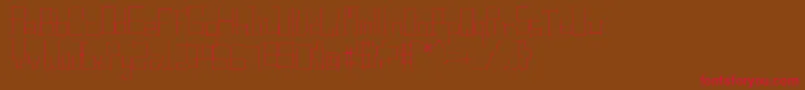 DigitalRuins Font – Red Fonts on Brown Background
