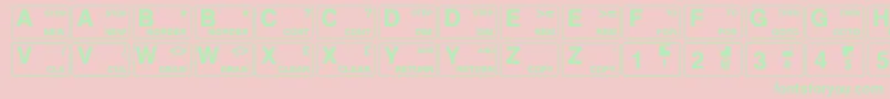 Weitere Informationen zur Zxspectrum-Schriftart Zxspectrum-Schriftart – Grüne Schriften auf rosa Hintergrund