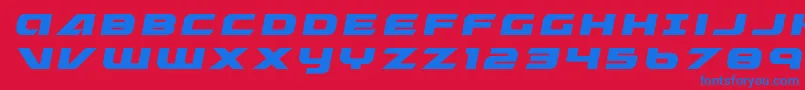 Graymalkintitle Font – Blue Fonts on Red Background