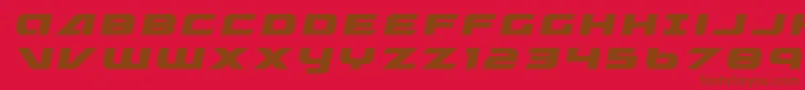 フォントGraymalkintitle – 赤い背景に茶色の文字