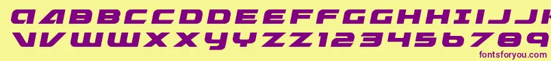 Graymalkintitle Font – Purple Fonts on Yellow Background