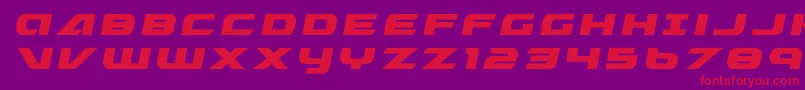 Graymalkintitle-Schriftart – Rote Schriften auf violettem Hintergrund