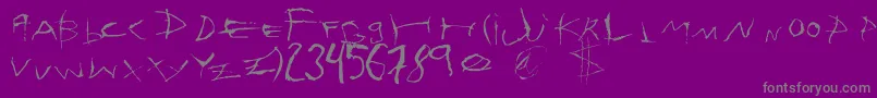 More about SehnsuchtFont Font SehnsuchtFont Font – Gray Fonts on Purple Background
