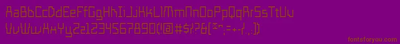 Lisätietoja Templof-fontista Templof-fontti – ruskeat fontit violetilla taustalla